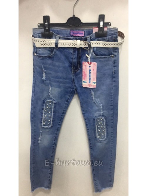 Spodnie jeans dziewczęce 0409 (8-16)