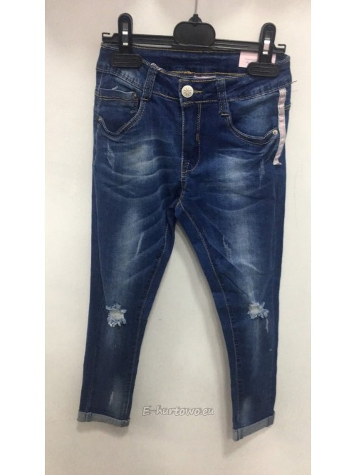 Spodnie jeans dziewczęce 0498 (4-12)