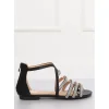 Sandały damskie L6339 BLACK (36-41)
