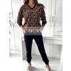 Komplet dres welurowy damski ST589771