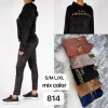 Dres damski komplet welur DD814
