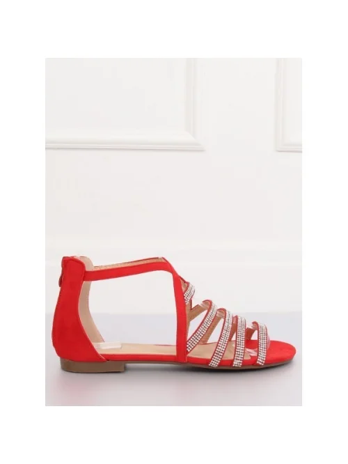 Sandały damskie L6339 RED (36-41)