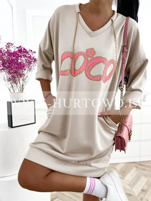 Sukienka tunika damska A220889