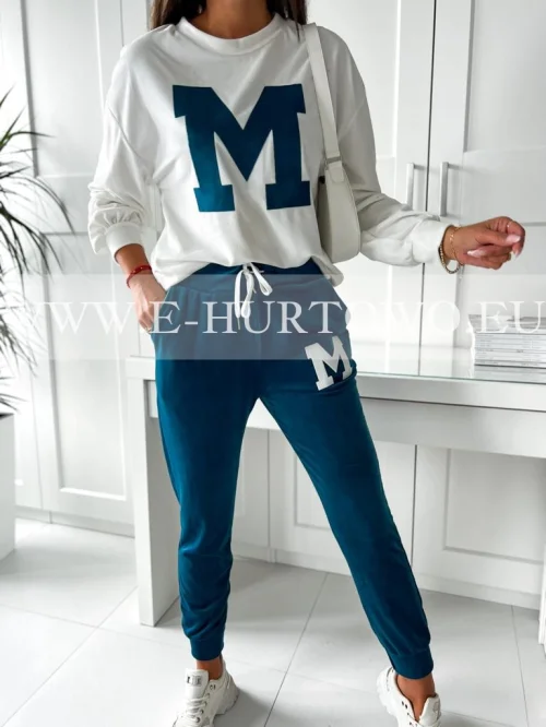 Komplet dres welurowy damski ST589772