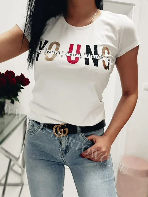 Bluzka damska BASIC MOT5019 (S-XL)