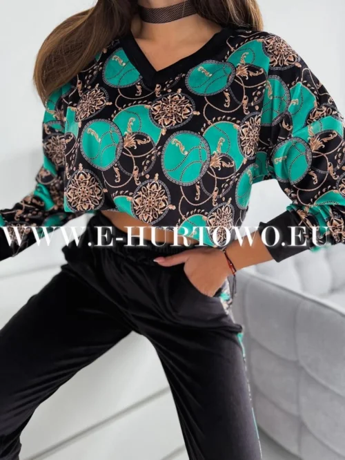 Komplet dres damski welurowy DA523302