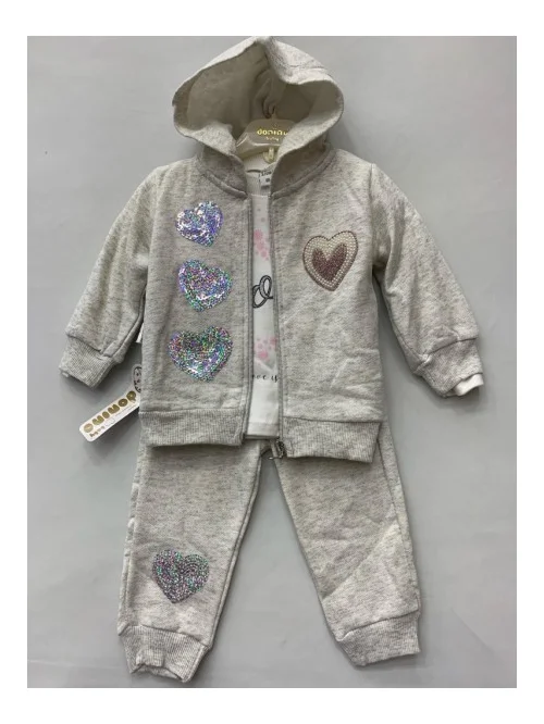 Komplet dziewczęcy DN 12681 lekko ociep. (6M-18M) 2