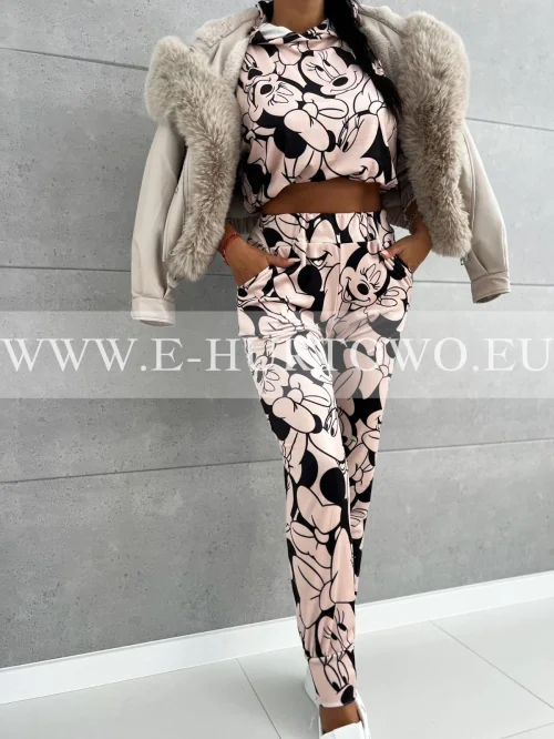 Komplet dresowy welurowy IKN6605