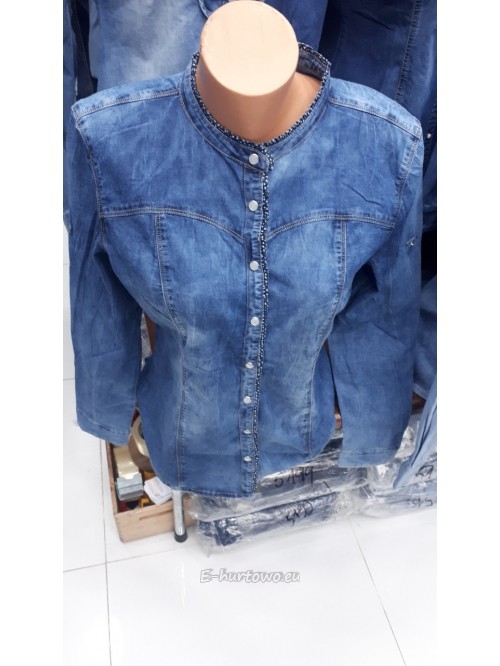 Koszula damska jeans KP66 (L-4XL)