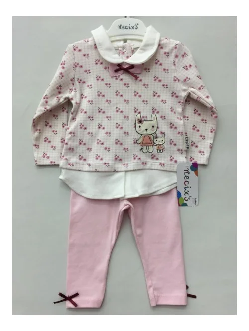 Komplet dziewczęcy NE 2870 (6M-12M) 2