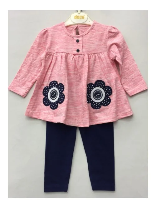 Komplet dziewczęcy DE 18801 (6M-18M) 1