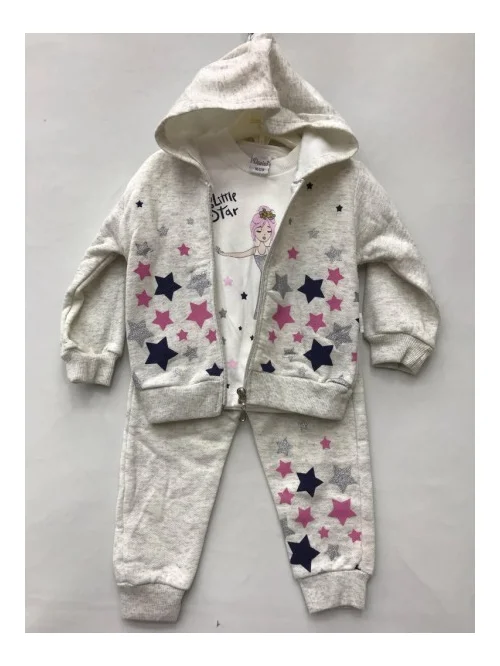 Komplet dziewczęcy DN 12683 lekko ociep. (6M-18M) 2