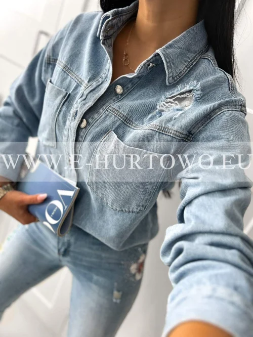 Koszula damska jeans SA47552