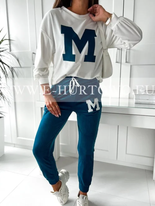 Komplet dres welurowy damski ST589772