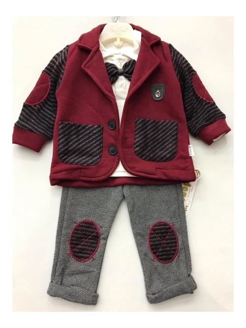 Komplet chłopięcy DN 12697 (6M-18M) 3