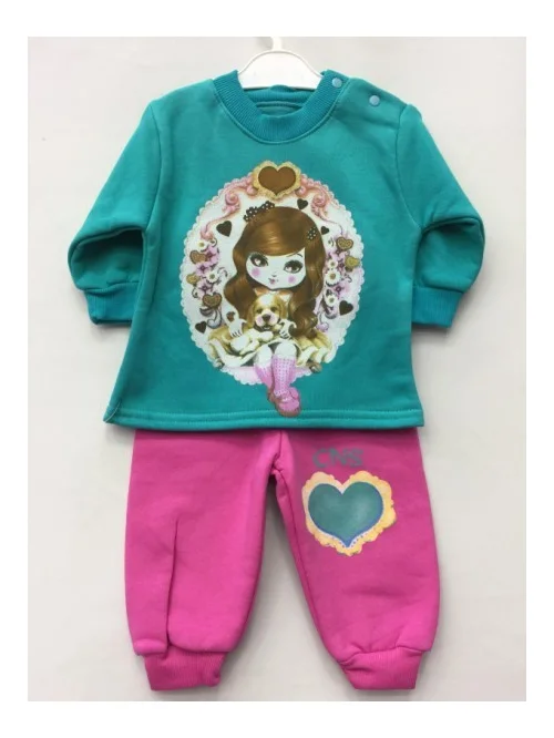 Komplet dziewczęcy CNS2474 ociep. (68-92)