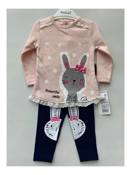 Komplet dziewczęcy NE 2804 (6M-12M)
