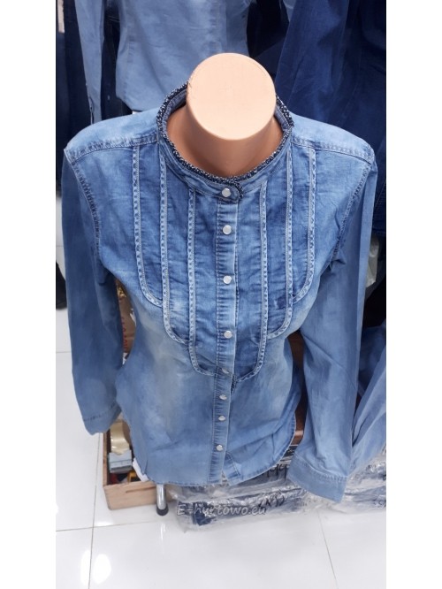 Koszula damska jeans KP63 (L-4XL)
