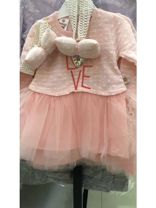 Komplet dziewczęcy AM155 (6-18M)