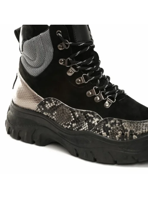 Obuwie damskie 8477 BLACK GREY