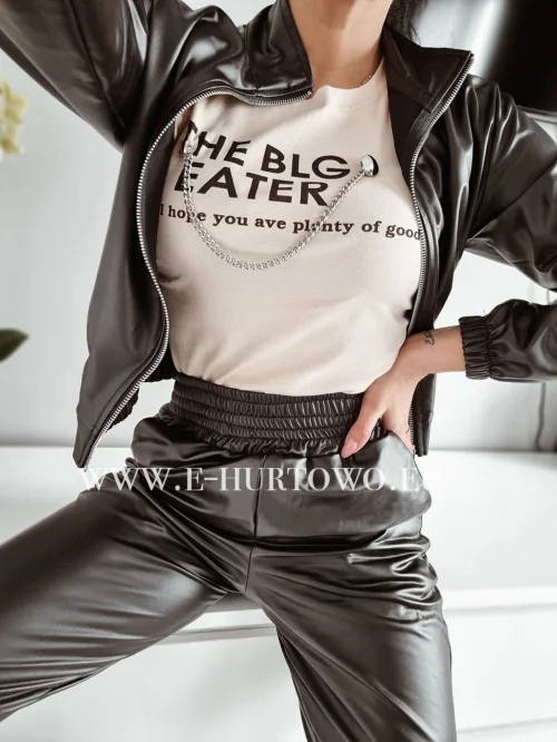 Komplet damski ekoskóra IKM6499