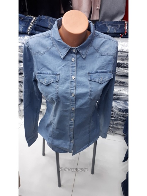 Koszula damska jeans KP69 (L-4XL)