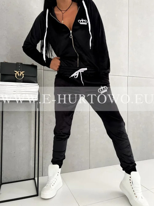 Komplet damski welurowy LLT631