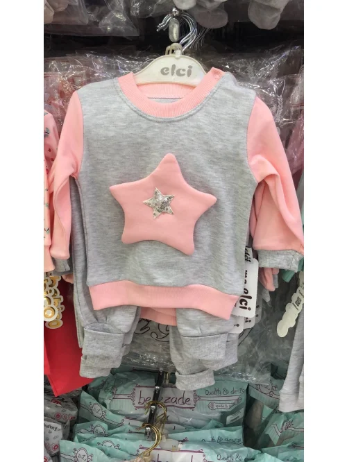 Komplet dziewczęcy AM162 (6-18M)