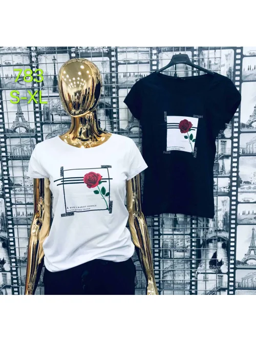 Bluzka damska BASIC MOT254 (S-XL)