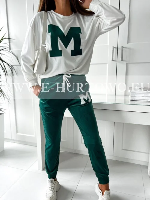 Komplet dres welurowy damski ST589772