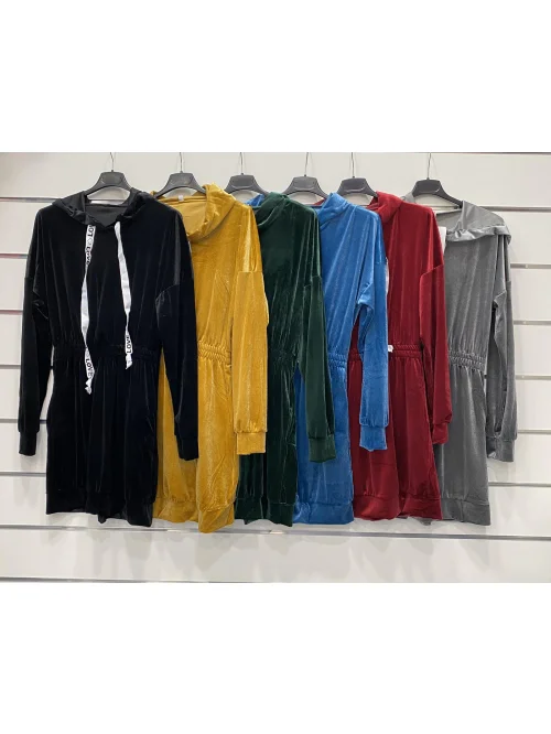 Sukienka welurowa XXD25649