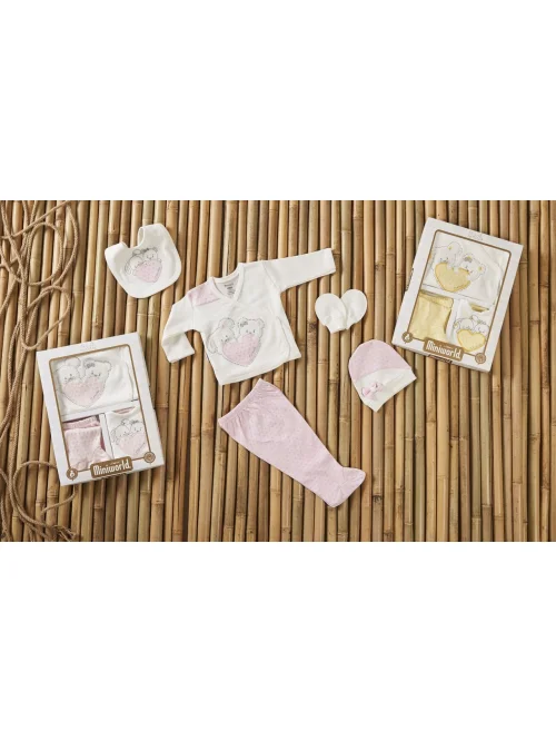 Komplet niemowlęcy 14449 (0-3M) Żółty