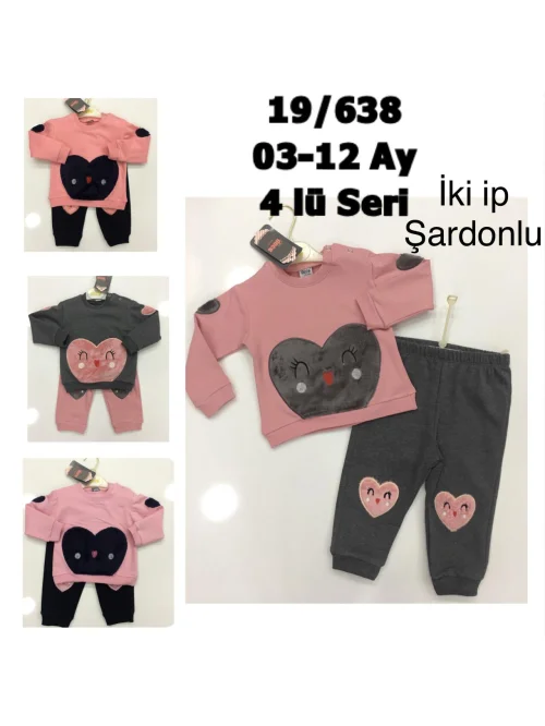 Komplet dziewczęcy 19-638