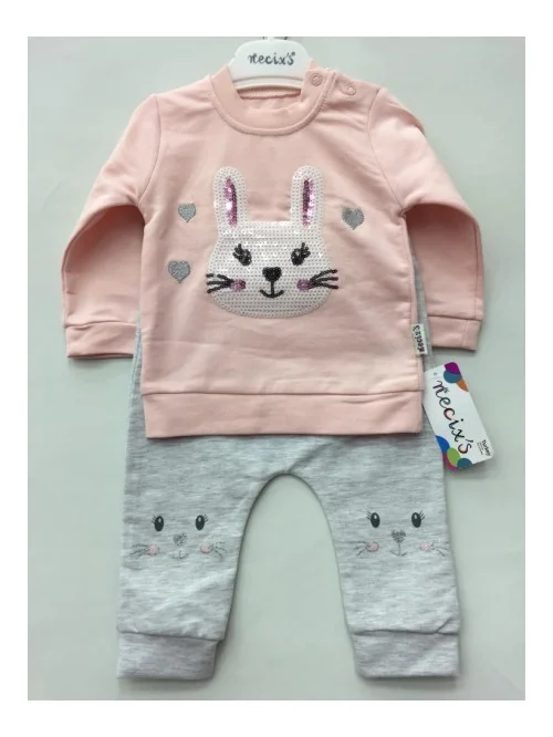 Komplet dziewczęcy NE 2840 (6M-12M) 2
