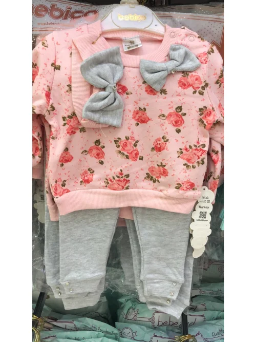 Komplet dziewczęcy AM159 (6-18M)