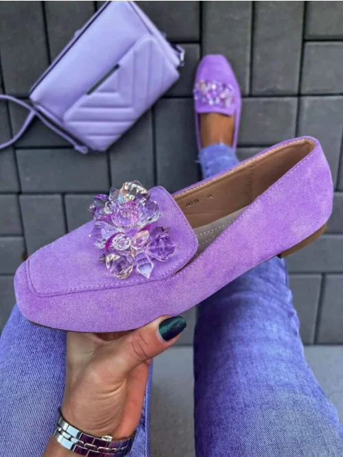 Buty damskie DFV3360 BRAK FIOLET