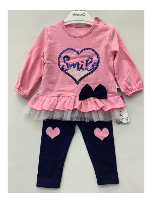 Komplet dziewczęcy NE 2877 (6M-12M) 2
