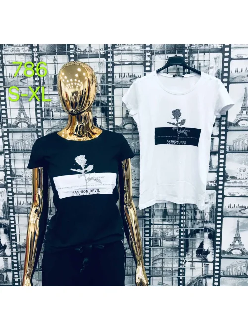 Bluzka damska BASIC MOT258(S-XL)