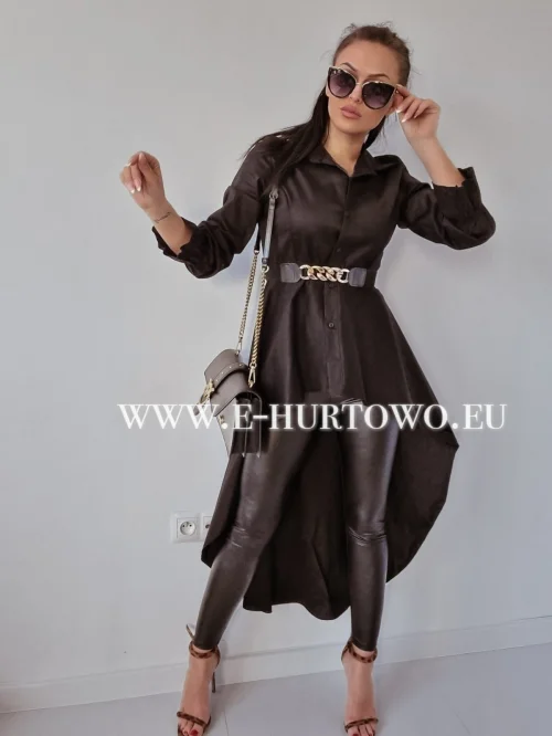 Bluzka koszulowa tunika damska SG395022