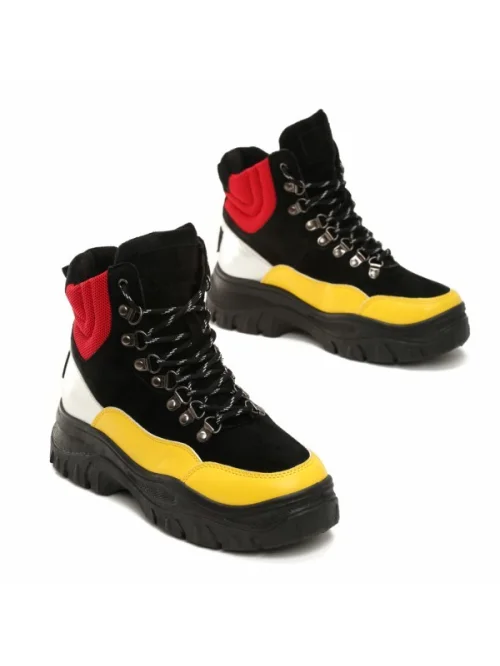 Obuwie damskie 8477 8477 BLACK YELLOW