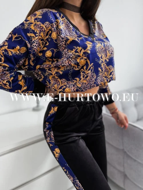 Komplet dres damski welurowy DA523302