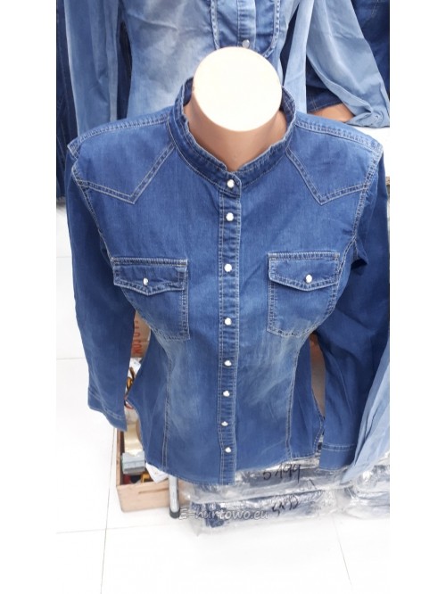 Koszula damska jeans KP64 (L-4XL)