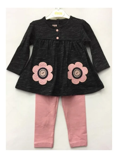 Komplet dziewczęcy DE 18801 (6M-18M) 4