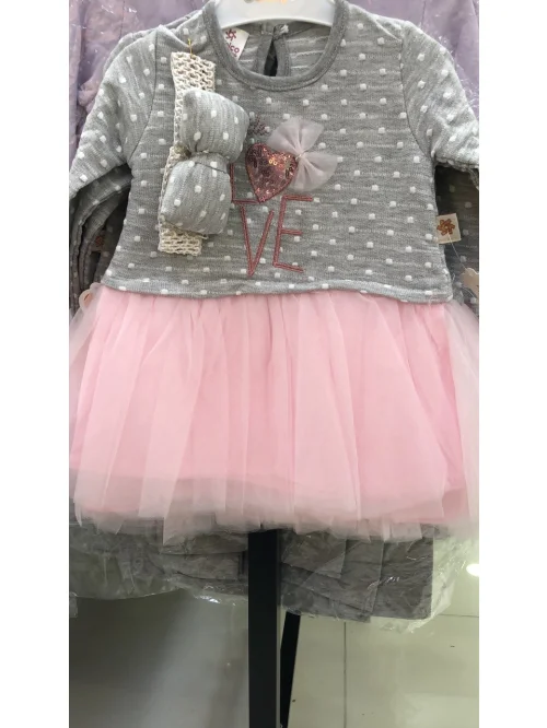 Komplet dziewczęcy AM154 (6-18M)