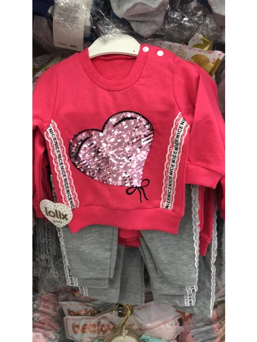 Komplet dziewczęcy AM163 (6-18M)