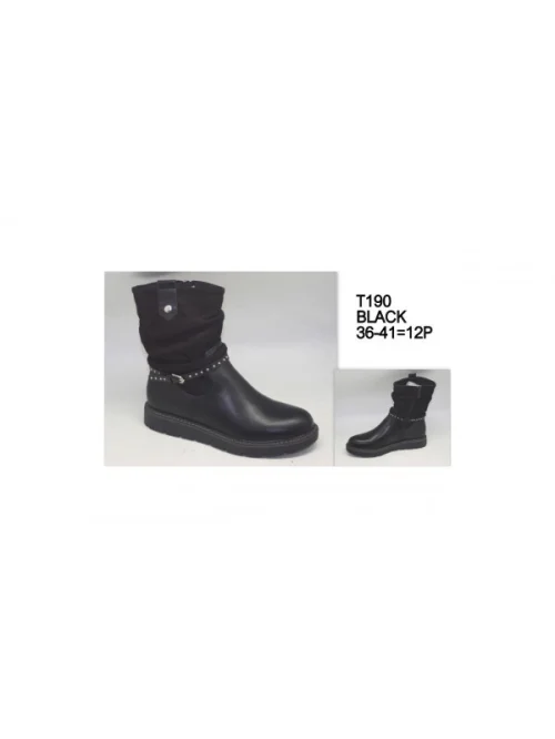 Obuwie damskie T190 BLACK (36-41)